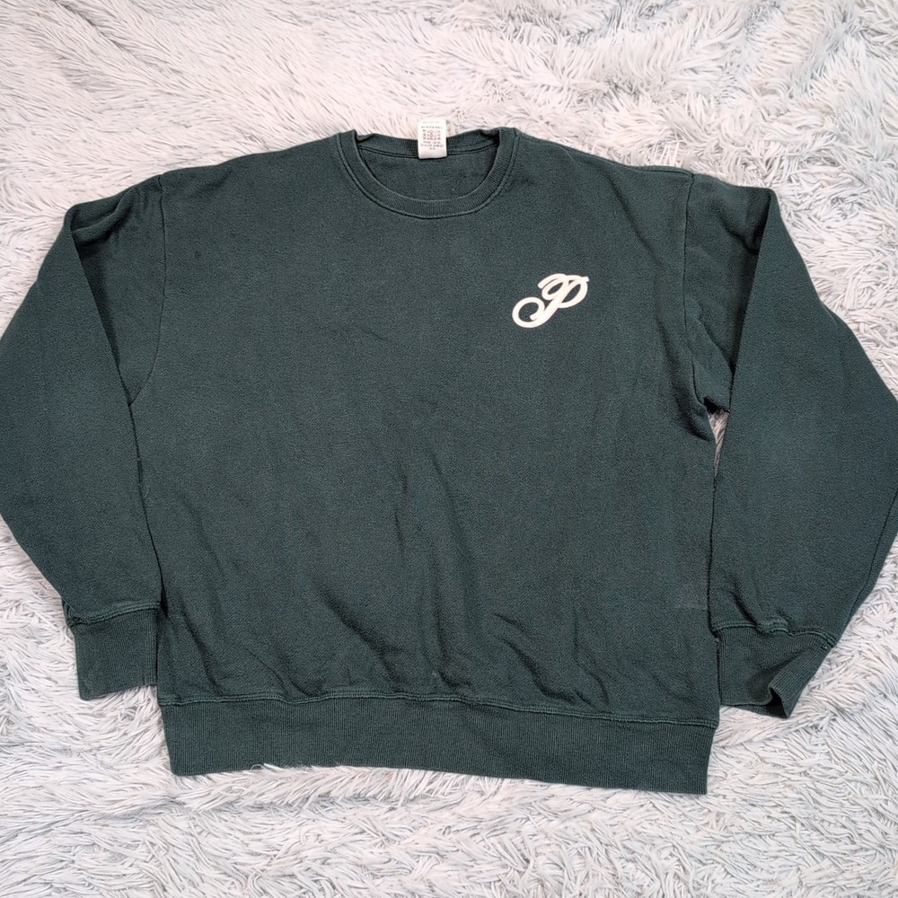 Vintage Pink Victoria Secret Sweatshirt Womens S Green Comfort Soft Casual 2004